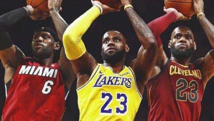  詹姆斯生涯总分突破四万大关  